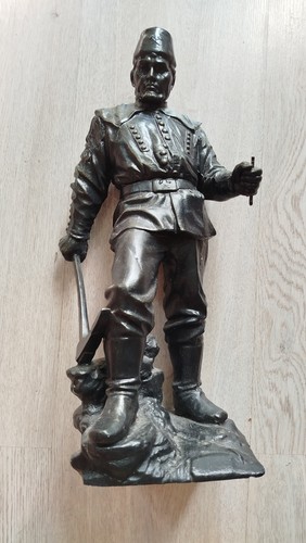 Kohlefigur bergmann - bergmann, (steiger)
