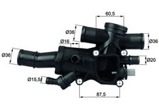 Mahle 83 thermostat - 44,
