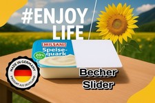 SALE spülmaschinenfest: Quark Becher Deckel –Kein Tupper - 100x80  Basteln