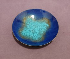 DDR farbige Kupfer Emailie/ emailierte SCHALE  ⌀ 12 cm/ H= 3 cm VINTAGE OSTALGIE