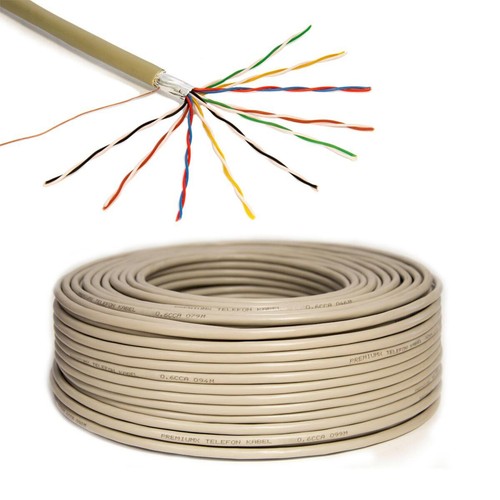 Premiumx 50m telefonkabel - premiumx,