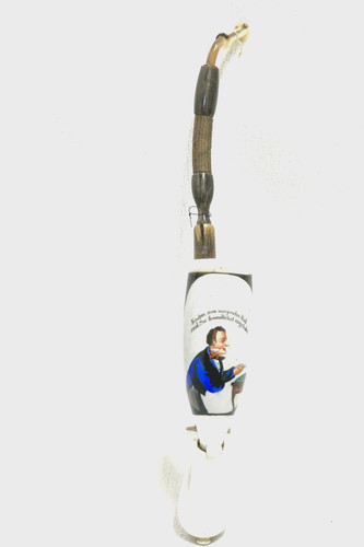 Porzellanpfeife bemalt 33cm - , um