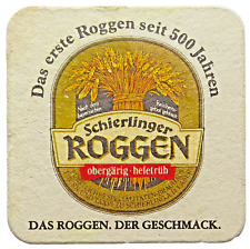 ALTER BIERDECKEL Spezialitätenbrauhaus Schierlinger Roggen Sammlerstück Bierfilz
