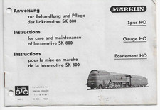 Anleitung 800 märklin h0 - sk,