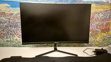 CRUA 24Zoll Curved Gaming-Monitor 144 Hz, 165 Hz FHD 1080P PC-Monitor