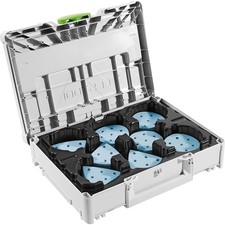 Festool Schleifmittel-Systainer³ SYS-STF D90/V93 GR-Set Granat - 578196