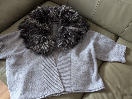 Comte cardigan mit lammfell - comte,
