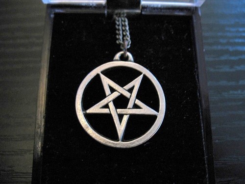 Pentagramm kette black metal - pentagramm,