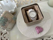 FOSSIL ES 2444 Armbanduhr weiß Silber 