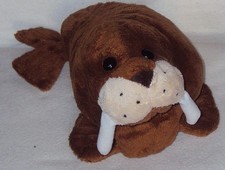 Walross MINIFEET mbw Stofftier Robbe Seehund 35 cm Plüschtier