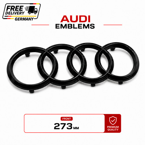 Audi 273mm ringe emblem - audi,