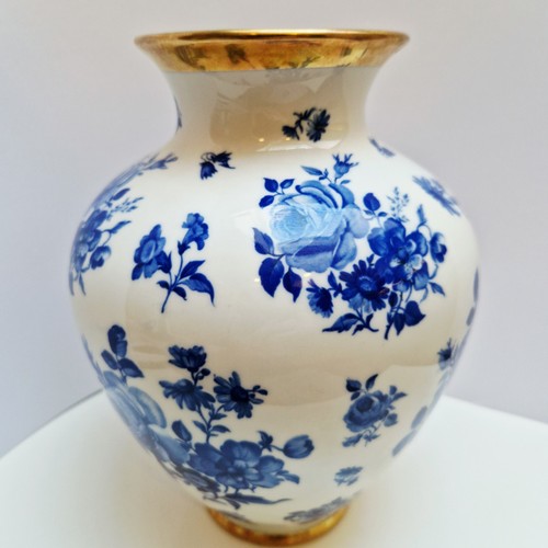 Blumenvase rosen blau - blumenvase,,