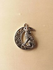 Wunderschönes Wolf Medaillon