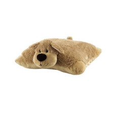 Kuscheltier-Kissen Hund Plüschtier und Kuschelkissen mit Klettverschluss 50x35cm