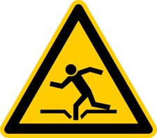 Aufkleber Warnzeichen