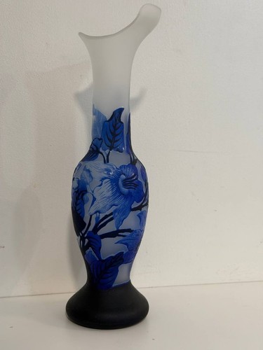 Jugendstil vase überfangglas - jugendstil,