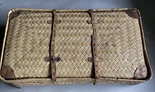 Oldtimer Autokoffer, Korbkoffer, Geflecht, 20er Jahre, Vintage