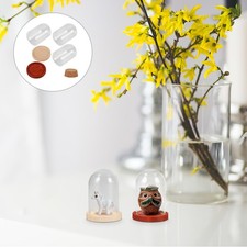 3 Sets Glaskuppel Mit Sockel