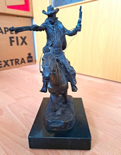 Skulptur statue cowboy - skulptur,