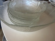 Schale Und Schälchen Set Blattform Glas