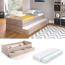 Kojenbett Jugendbett Gästeliege Funktionsbett Enzo Sonoma 90x200 Vitalispa