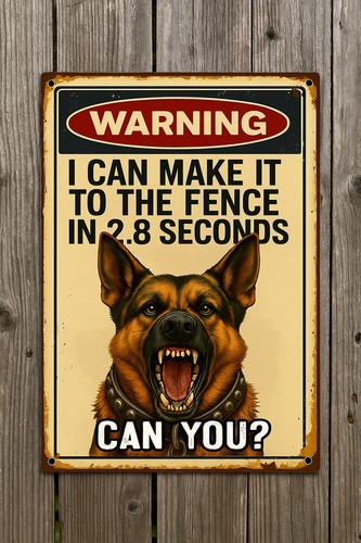 Lustiges hunde warnschild - warnschild,
