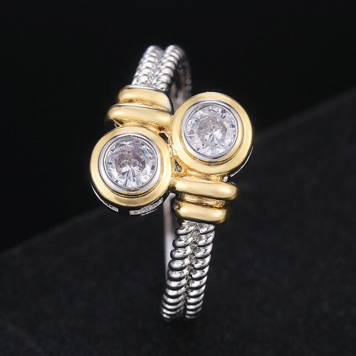 Rund diamant zwei stein - 1,5,