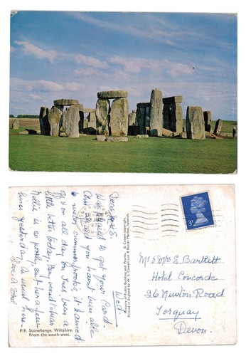 Alte postkarte stonehenge - alte,