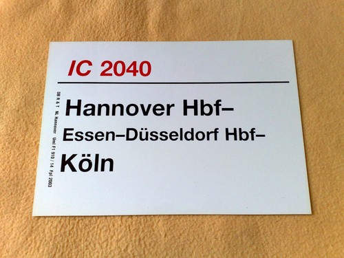 Zls 2040 hannover hbf - hannover,