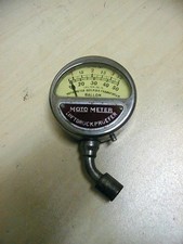 Alter 1930er 1940er Moto Meter BALLON Luftdruckprüfer bis 3,5 atü 50 LBS /in°