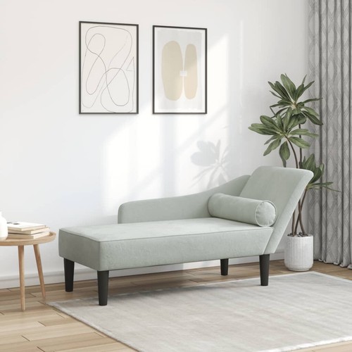 Elegante chaiselongue hellgrau - elegante,