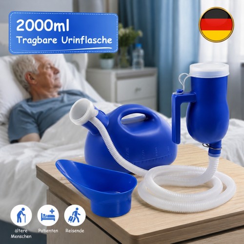 2000ml tragbares urinal - urinal, blau