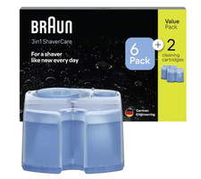 Braun CCR 6+2 Reinigungskartuschen kompatibel SmartCare Rasierer 8er | NEU & OVP