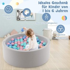 Schaumstoff Bällebad rund