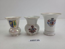 3x Porzellan Vasen