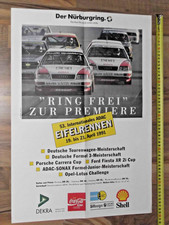 1991 DTM Poster Eifelrennen Audi V8 quattro Jelinski Stuck Opel Omega Ferté BMW
