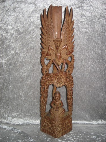 Holzschnitzerei hindu garuda - holzschnitzerei,