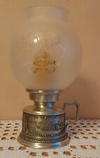 Windlicht m. Zinnfuß Kerze Bauernmotive Frieling Zinn  Pewter unbenutzt