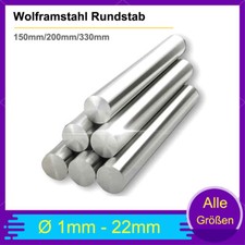 Wolframstahl Rundstab Runde Bar Solide Metall Stab Ø1mm bis 22mm für Finishing