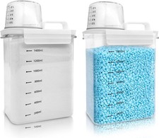 2X Waschpulverbehälter mit