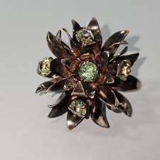 Barock Brosche  8/14 K ROTGOLD