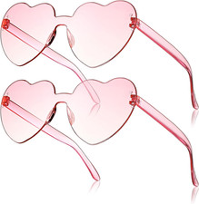 2 Paar Sonnenbrille Herz