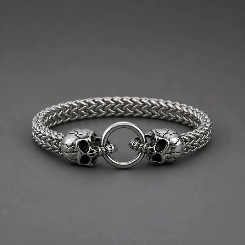 Herren edelstahl totenkopf - edelstahl,