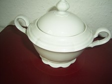 Hutschenreuther Selb-alte Zuckerdose? m.2 Griffen +Deckel-"Weimar"-altweiß-top