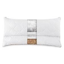 Nackenstützkissen Nackenrolle 40x80 aus Buchweizenschalen 2 Kammer System