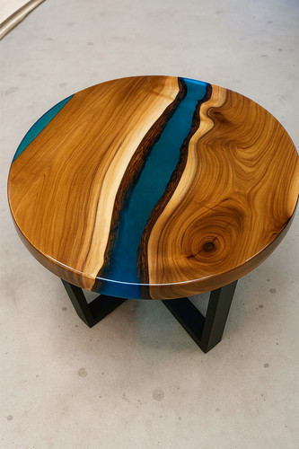 Rund epoxid harz - epoxid, kaffee