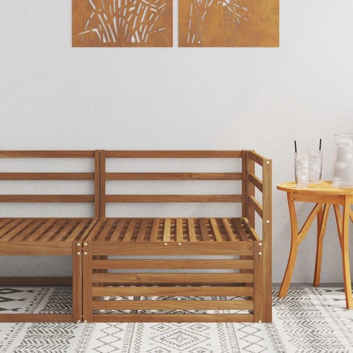 Outdoor ecksofa natur massiv - outdoor,