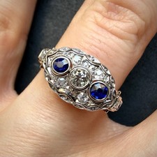 Jugendstil Art Deco Ring 14k
