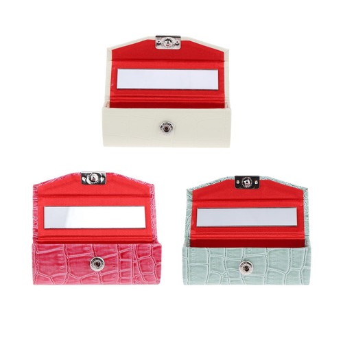Lippenstiftetui aus leder mit - lippenstiftetui,