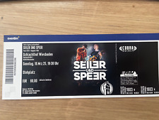 1x Konzertkarte Seiler und Speer, 16.03. Wiesbaden